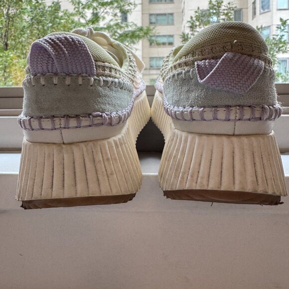 Dolce Vita Dolen Crochet Womens Gently Used Sneakers in Pastel Colors size 8 - Picture 7 of 14